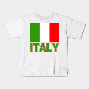 The Pride of Italy - Italian Flag Design Kids T-Shirt